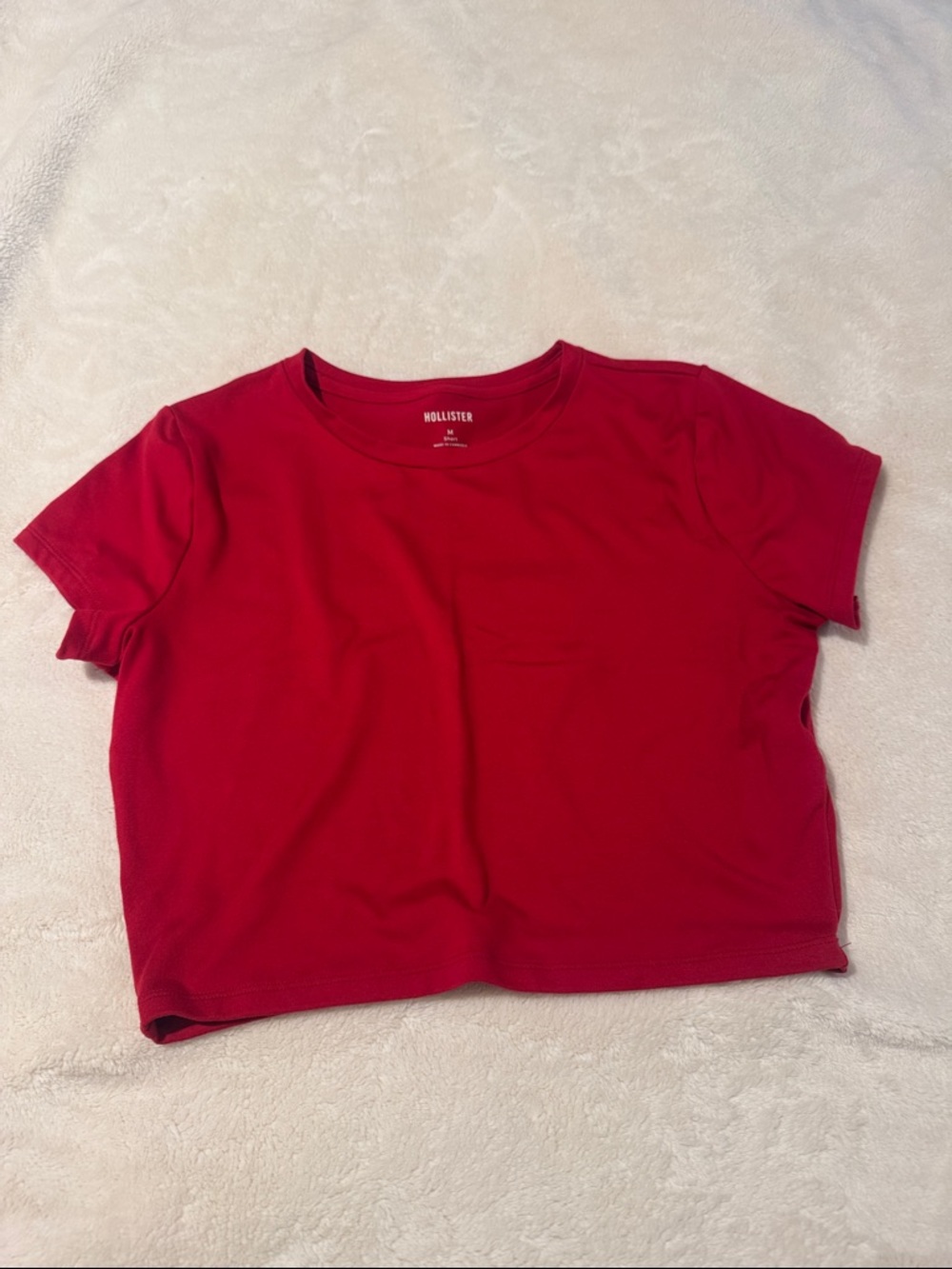 HOLLISTER FITTED CROP TOP